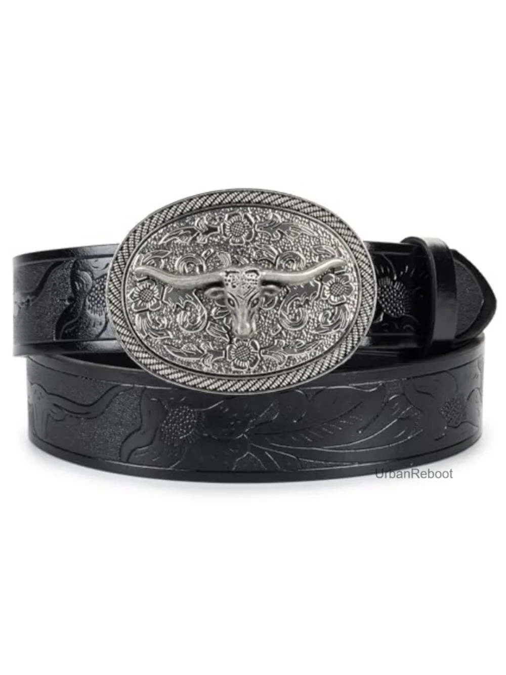 Western Leather Belt for Women Men Cowgirl Cowboy Country Style